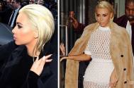 Busty Kim Kardashian goes blonde