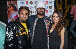 Rapper MAC with Ramji Gulati and Shweta Khanduri 