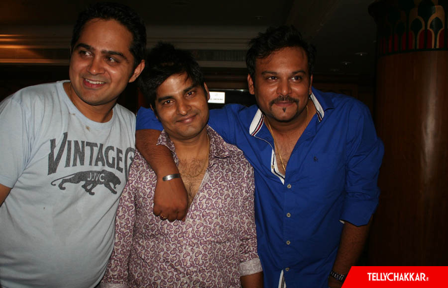Rahul Kumar Tewary in blue with others