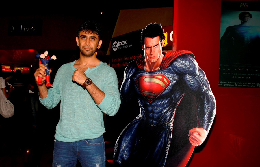 Amit Sadh at the Premier of Man of Steel