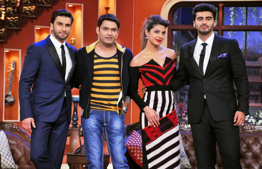  The cast of Gunday- Ranveer Singh, Priyanka Chopra and Arjun Kapoor