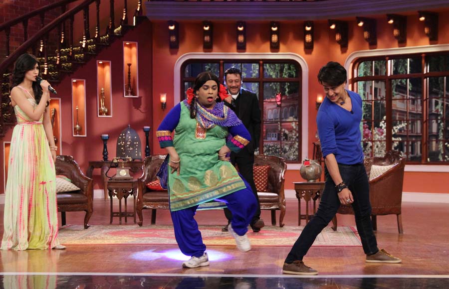 Tiger Shroff and Jackie Shroff on Comedy Nights With Kapil