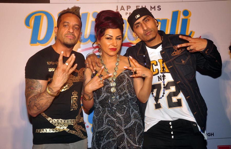 Singer Jazzy B, Hard Kaur and Dr Zeus
