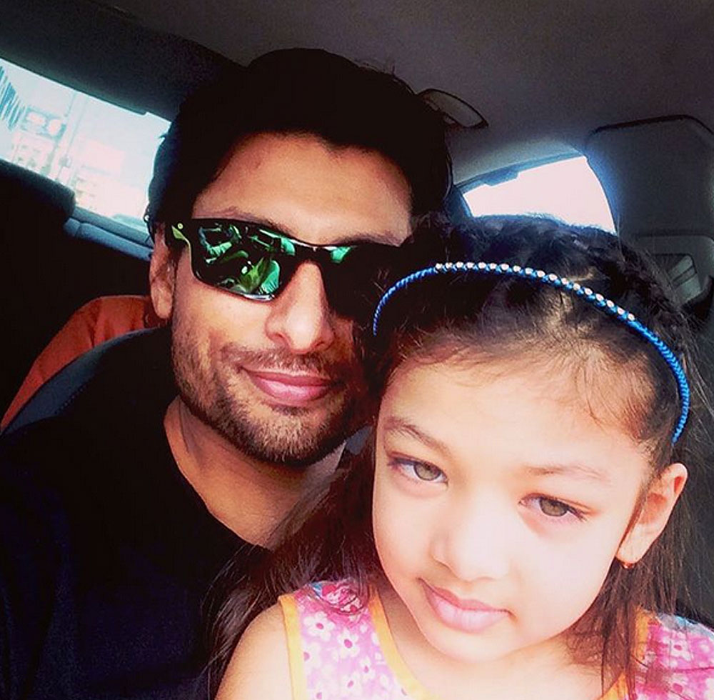 Indraneil Sengupta with his daughter Meira