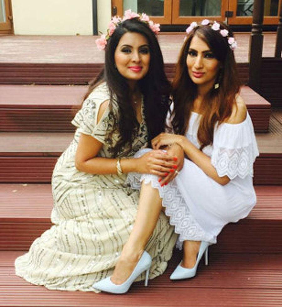 Geeta Basra with friend