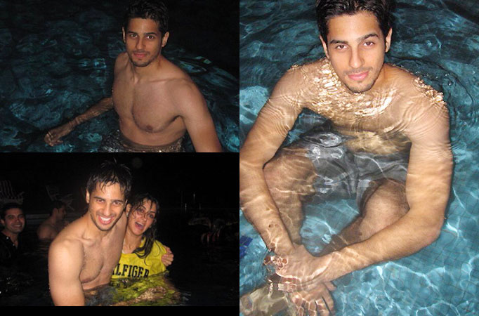 Shirtless Sidharth Malhotra parties with a mystery girl in pool