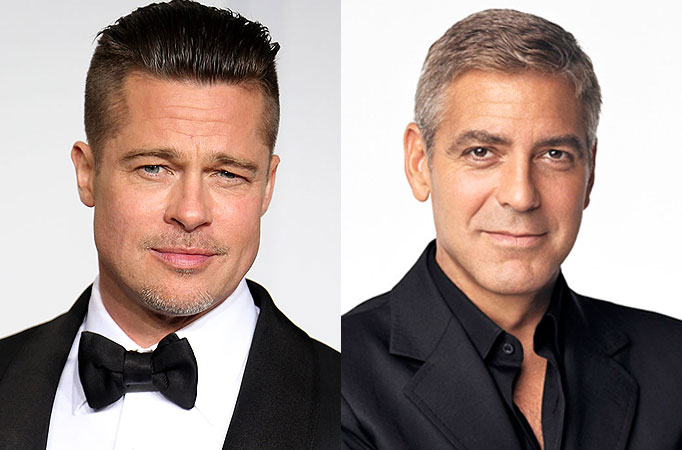 Brad Pitt and George Clooney 