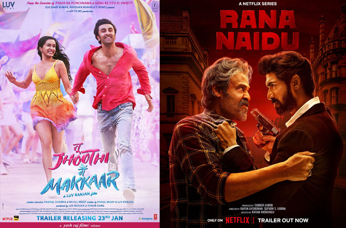 Upcoming movies and web series this week: Tu Jhoothi Main Makkaar, Rana Naidu, and more 