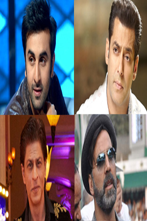 Match the following actors with their upcoming movies.