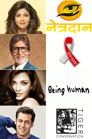 Match these celebs with their social campaigns