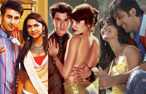 Match Ranbir's heroines with their movies.