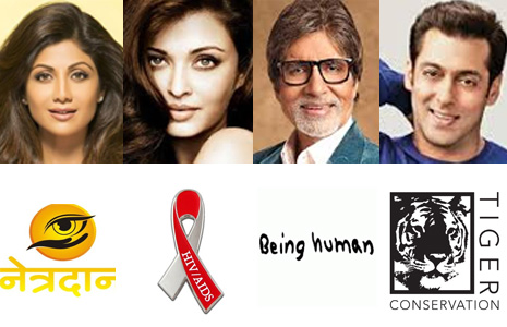 Match these celebs with their social campaigns