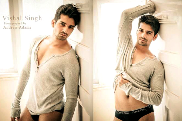 600px x 400px - Hot Shot: Vishal Singh strikes a raunchy pose as he flashes underwear for a  photo shoot