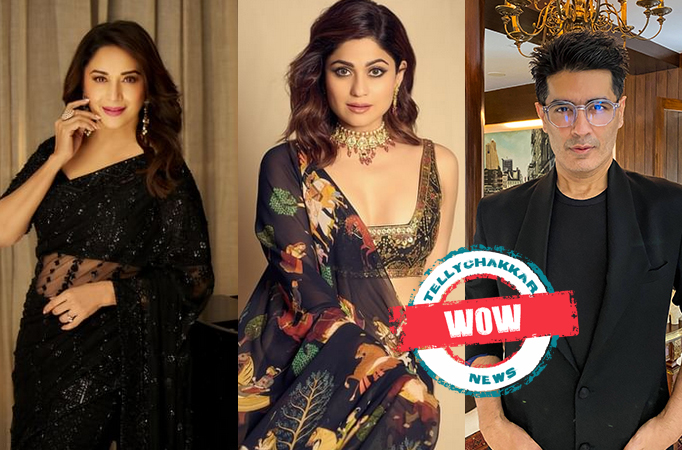 From Madhuri Dixit to Shamita Shettty; Manish Malhotra's star-studded  Diwali party proves that black sarees will never go out of style!
