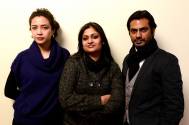 director Geetu Mohandas with irrfan Khan and Geenjali Thapa