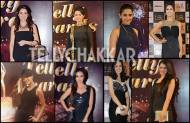 Who looked stunning in black at the 13th Indian Telly Awards?