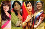 Identify the shows in which male TV actors portrayed a female character!