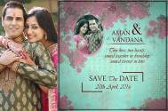 Aman Verma's beautiful wedding card!