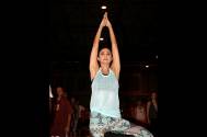 Shilpa Shetty's yoga session during show 
