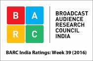 BARC India Ratings: Week 39 (2016) 
