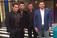 Karan Johar with Salman Khan and his brothers Arbaaz and Sohail