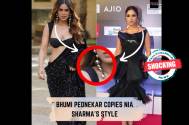 Shocking! Bhumi Pednekar follows the style of Naagin actress Nia Sharma 