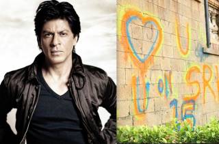 SRK 'shocked' after fan leaves graffiti on 'Mannat' wall 