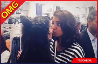 Popular actress caught kissing a girl
