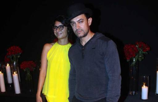 Aamir Khan with wife Kiran rao